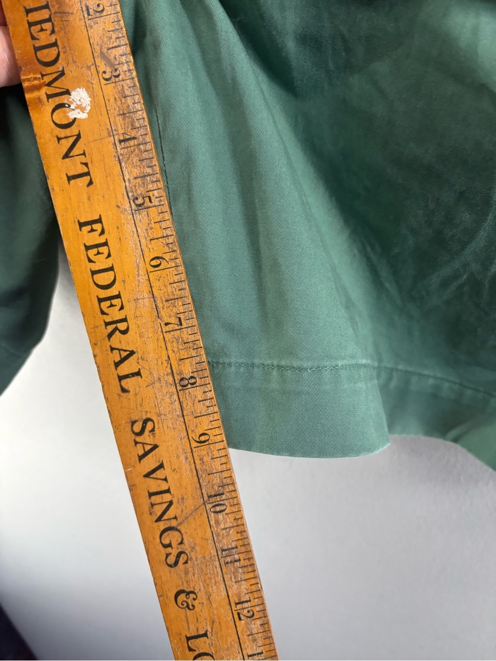 Polo Ralph Lauren 9" Inseam Classic Fit Shorts Size 38 Green Cotton Chino - Picture 7 of 10